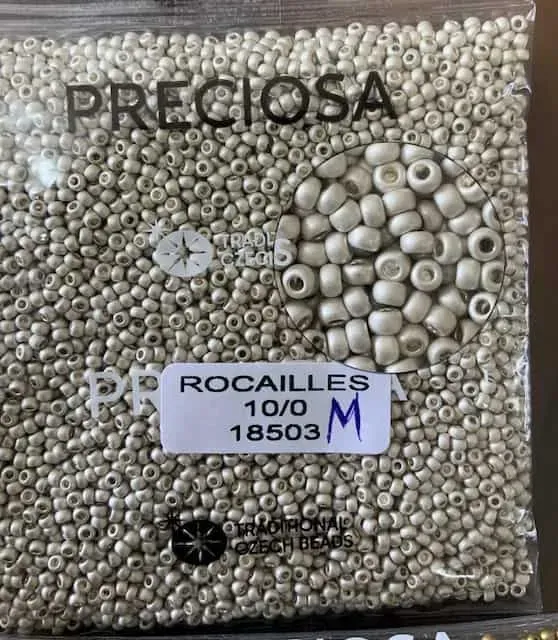 Preciosa Round Seed Beads 18503 10/0 3.5 Oz Matte 5