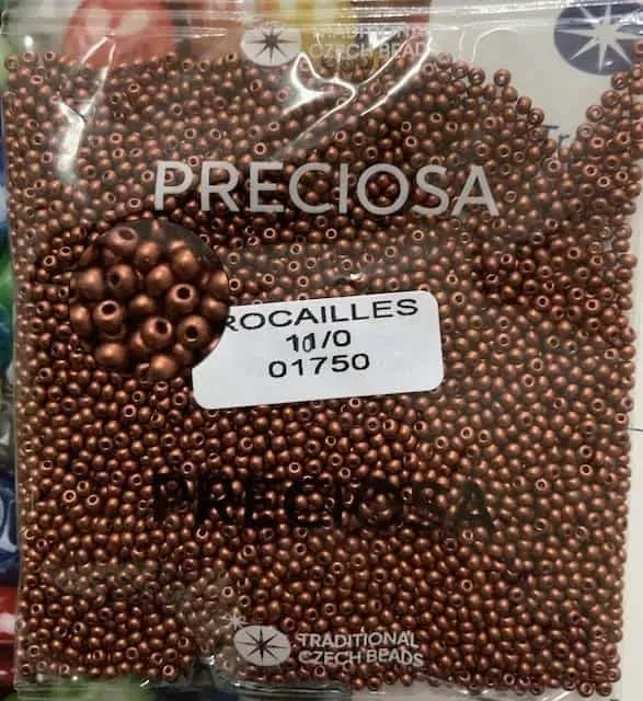 Preciosa Round Seed Beads 01750 10/0 3.5 Oz