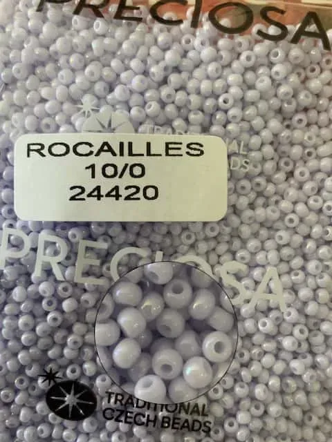 Preciosa Round Seed Beads 24420 10/0 3.5 Oz