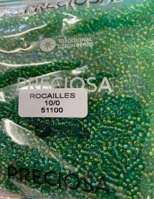 Preciosa Round Seed Beads 51100 10/0 3.5 Oz 2