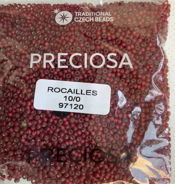 Preciosa Round Seed Beads 97120 10/0 3.5 Oz Matte