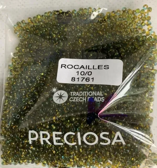 Preciosa Round Seed Beads 81761 10/0 3.5 Oz Square