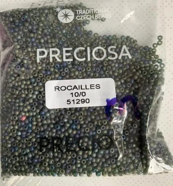 Preciosa Round Seed Beads 51290 10/0 3.5 Oz Matte