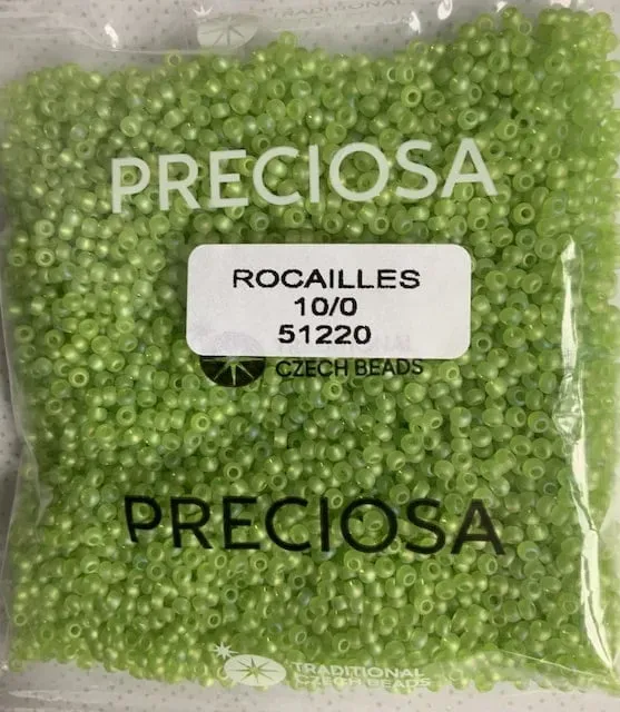 Preciosa Round Seed Beads 51220 10/0 3.5 Oz Matte