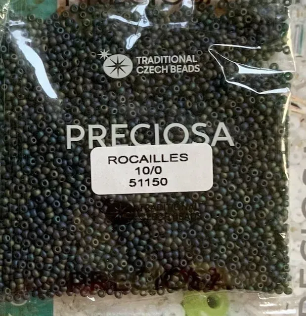 Preciosa Round Seed Beads 51150 10/0 3.5 Oz Matte