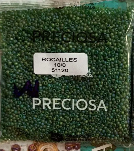Preciosa Round Seed Beads 51120 10/0 3.5 Oz Matte