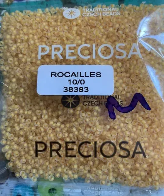 Preciosa Round Seed Beads 38383 10/0 3.5 Oz Matte