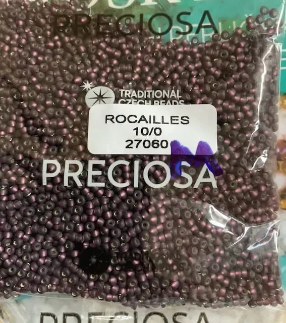 Preciosa Round Seed Beads 27060 10/0  3.5 Oz Matte