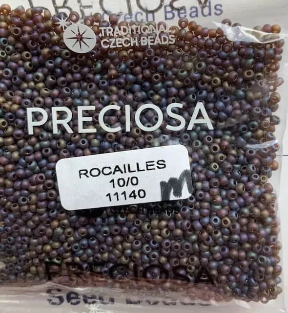 Preciosa Round Seed Beads 11140 10/0 3.5 Oz Matte