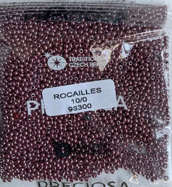 Preciosa Round Seed Beads 98300 10/0 3.5 Oz