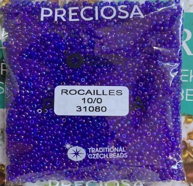Preciosa Round Seed Beads 31080 10/0  3.5 Oz