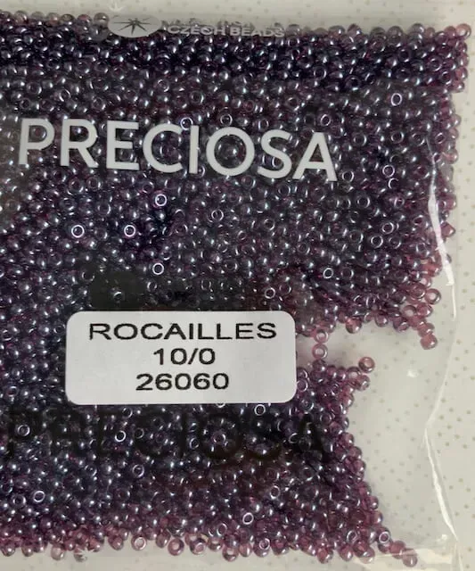Preciosa Round Seed Beads 26060 10/0 3.5 Oz 2