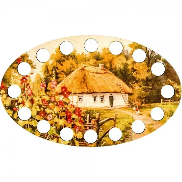 Lonjew Thread Sorter House Illustration Themed Wood Embroidery Separator in The Forest