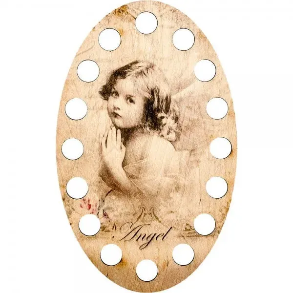 Lonjew Thread Holder Sorter Floss Organizer Angel Painting Illustration
