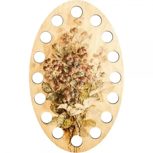 Lonjew Thread Sorter Floss Organizer Oil Painting Leaf Theme Illustration