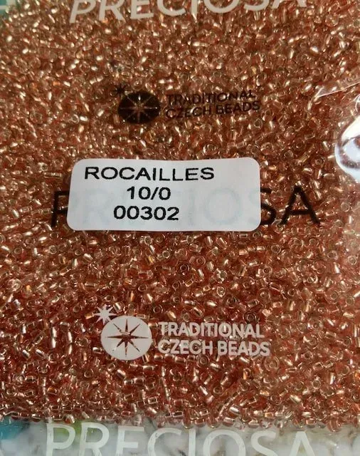 Preciosa Round Seed Beads 00302 10/0 3.5 Oz