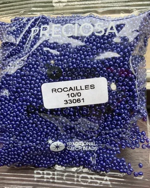 Preciosa Round Seed Beads 33061 10/0 3.5 Oz