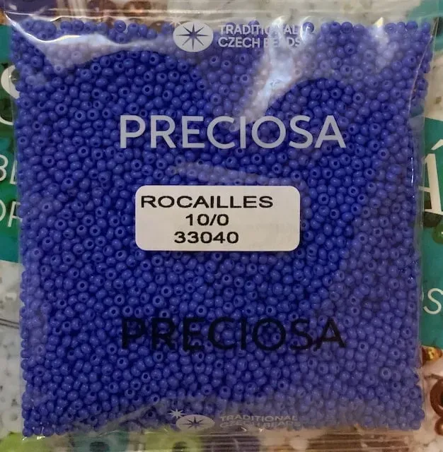 Preciosa Round Seed Beads 33040 10/0  50 gr. 1.7 Oz 3