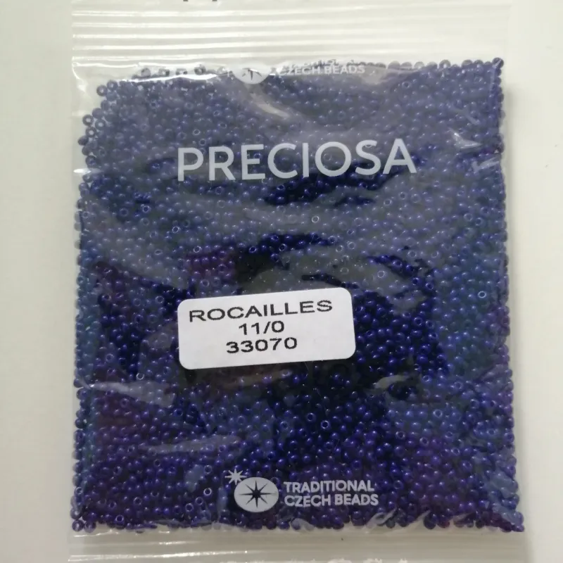 Preciosa Round Seed Beads 33070 11/0 50 gr. 1.7 Oz 2