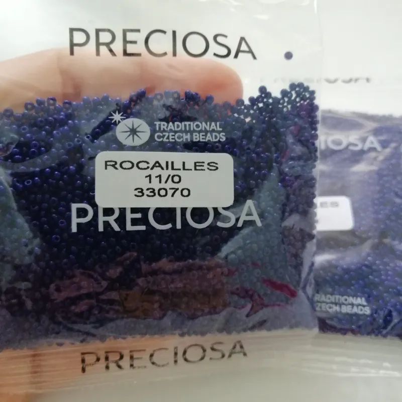 Preciosa Round Seed Beads 33070 11/0 50 gr. 1.7 Oz 5