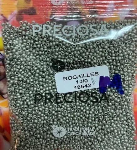 Preciosa Round Seed Beads 18542 10/0 3.5 Oz Matte