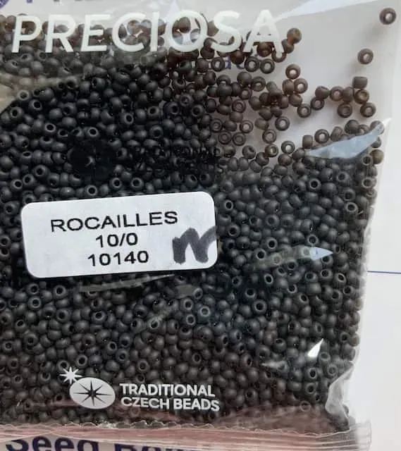 Preciosa Round Seed Beads 10140 10/0 3.5 Oz Matte 3