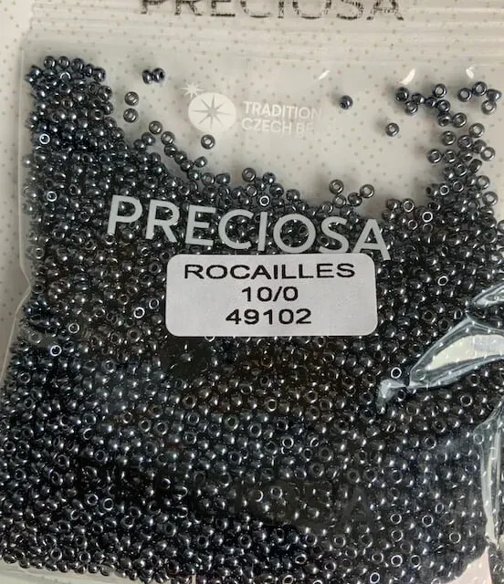 Preciosa Round Seed Beads 49102 10/0 3.5 Oz 2
