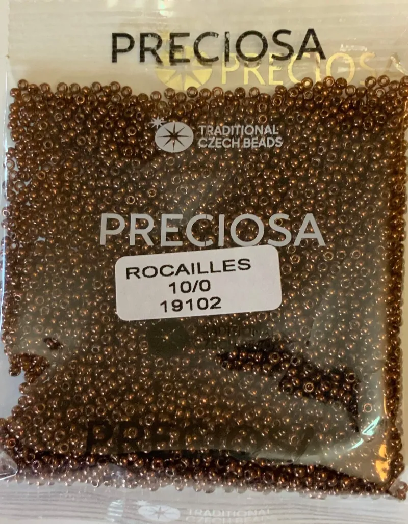Preciosa Round Seed Beads 19102 10/0 3.5 Oz