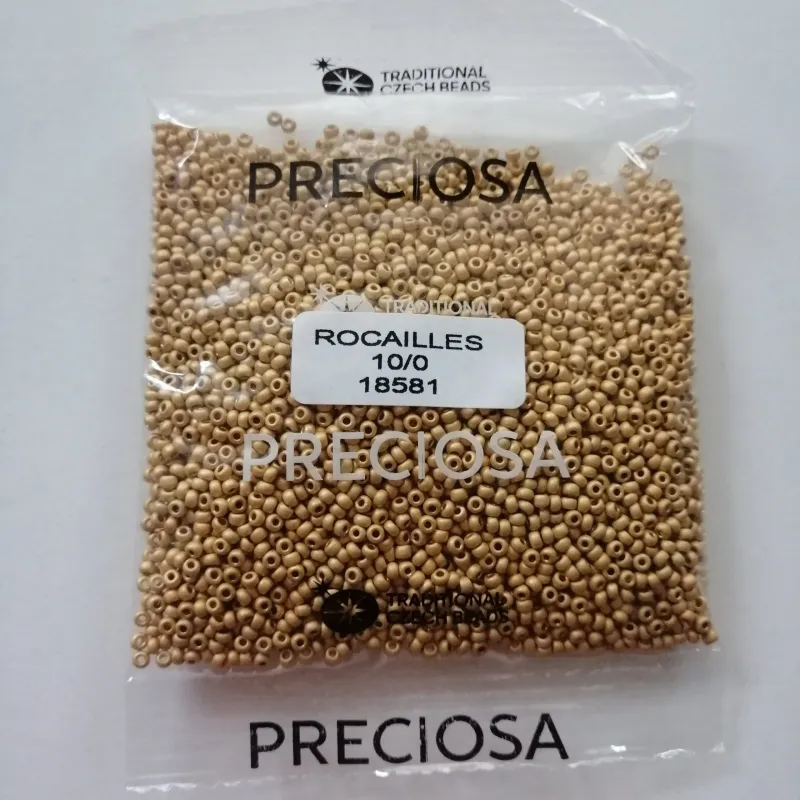 Preciosa Round Seed Beads 18581 10/0 3.5 Oz Matte 3