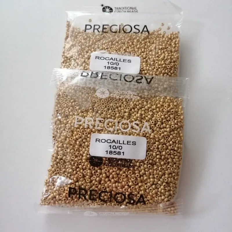 Preciosa Round Seed Beads 18581 10/0 3.5 Oz Matte 6