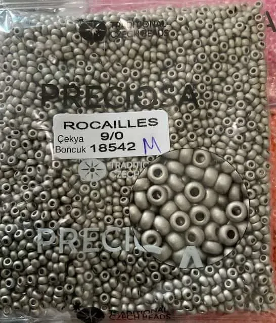 Preciosa Round Seed Beads 18542 9/0 3.5 Oz Matte 2