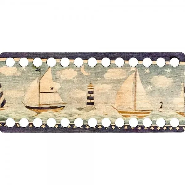 Lonjew Floss Organizer - Embroidery Thread Sorter (Sailboats)