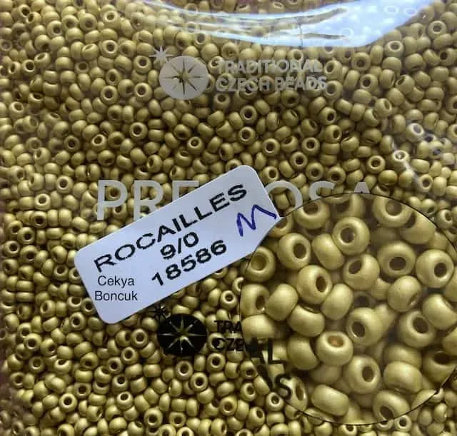 Preciosa Round Seed Beads 18586 9/0 3.5 Oz Matte