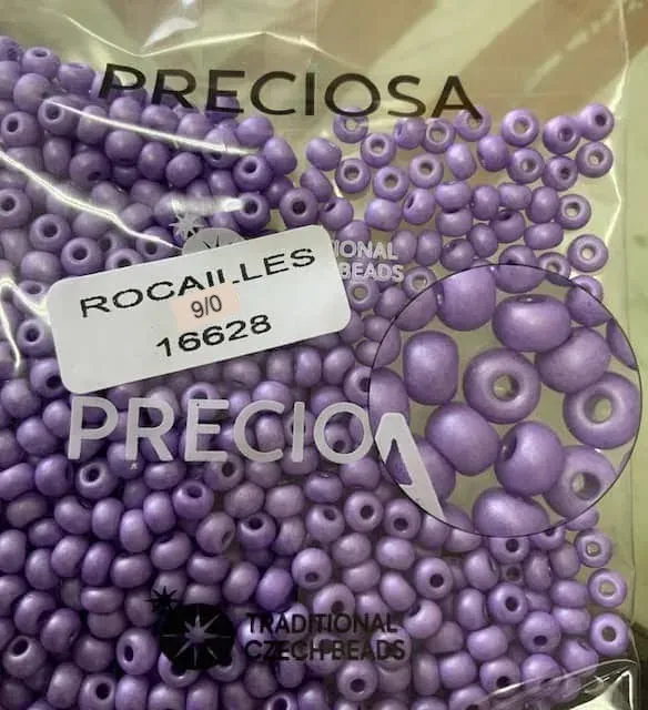 Preciosa Round Seed Beads 16628 9/0 3.5 Oz