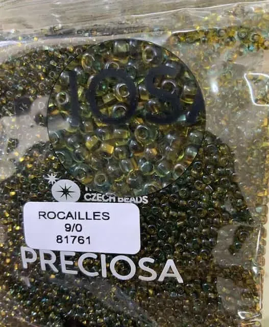 Preciosa Round Seed Beads 81761 9/0 3.5 Oz
