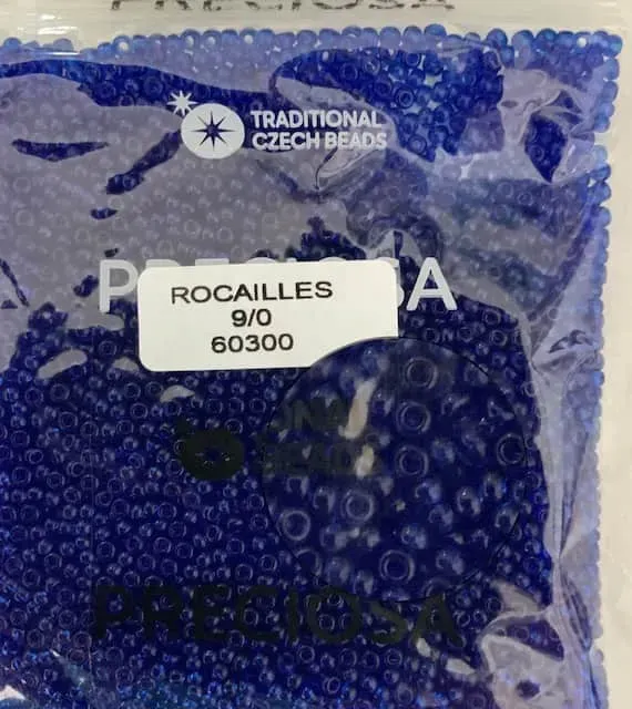 Preciosa Round Seed Beads 60300 9/0 3.5 Oz