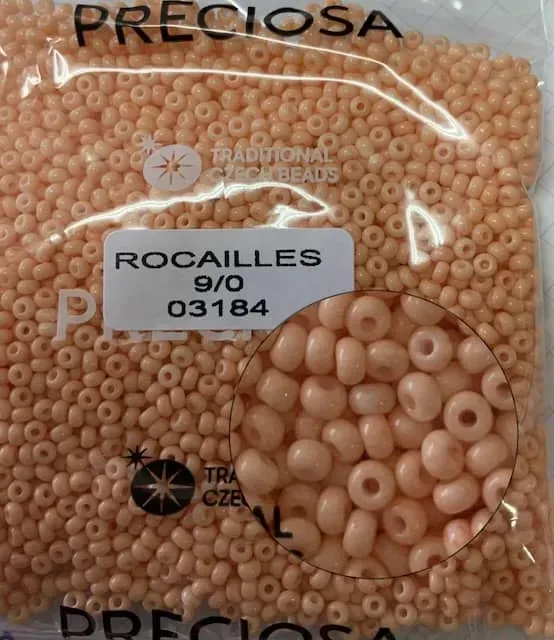 Preciosa Round Seed Beads 03184 9/0 3.5 Oz 3