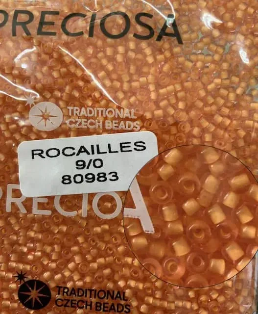 Preciosa Round Seed Beads 80983 9/0 3.5 Oz