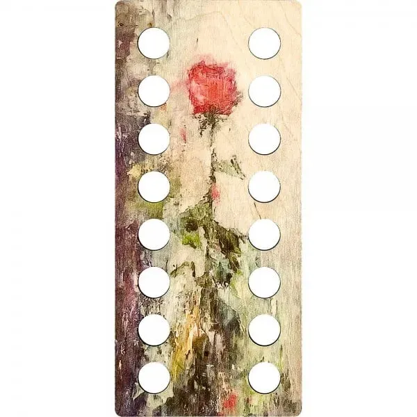 Lonjew Thread Sorter Floss Holder Embroidery Organizer (Red Rose)