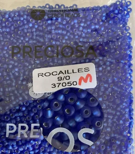 Preciosa Round Seed Beads 37050 9/0 3.5 Oz Matte