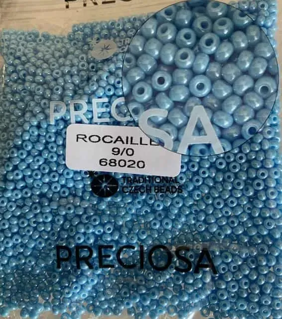 Preciosa Round Seed Beads 68020 9/0 3.5 Oz