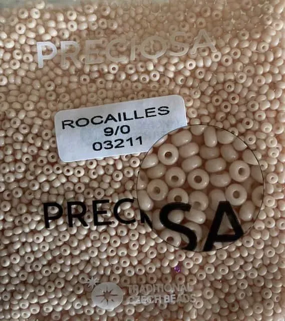 Preciosa Round Seed Beads 03211 9/0 3.5 Oz 3
