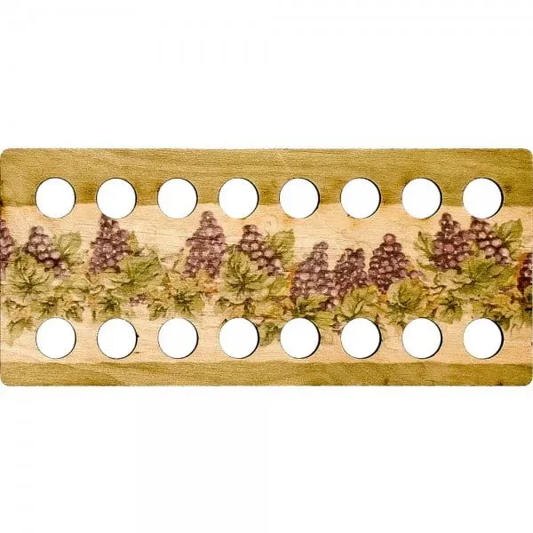 Lonjew Embroidery Organizer, Thread Sorter, Wooden Thread Support (Black Grapes)