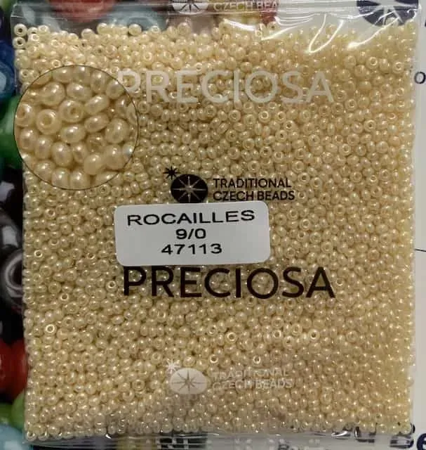 Preciosa Round Seed Beads 47113 9/0 3.5 Oz 3
