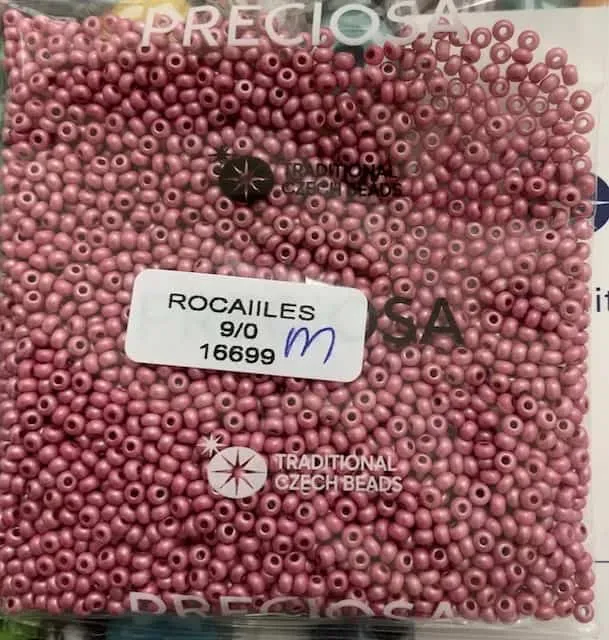 Preciosa Round Seed Beads 16699 9/0 3.5 Oz Matte