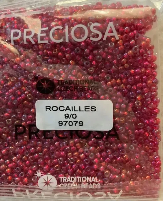 Preciosa Round Seed Beads 97079 9/0 3.5 Oz