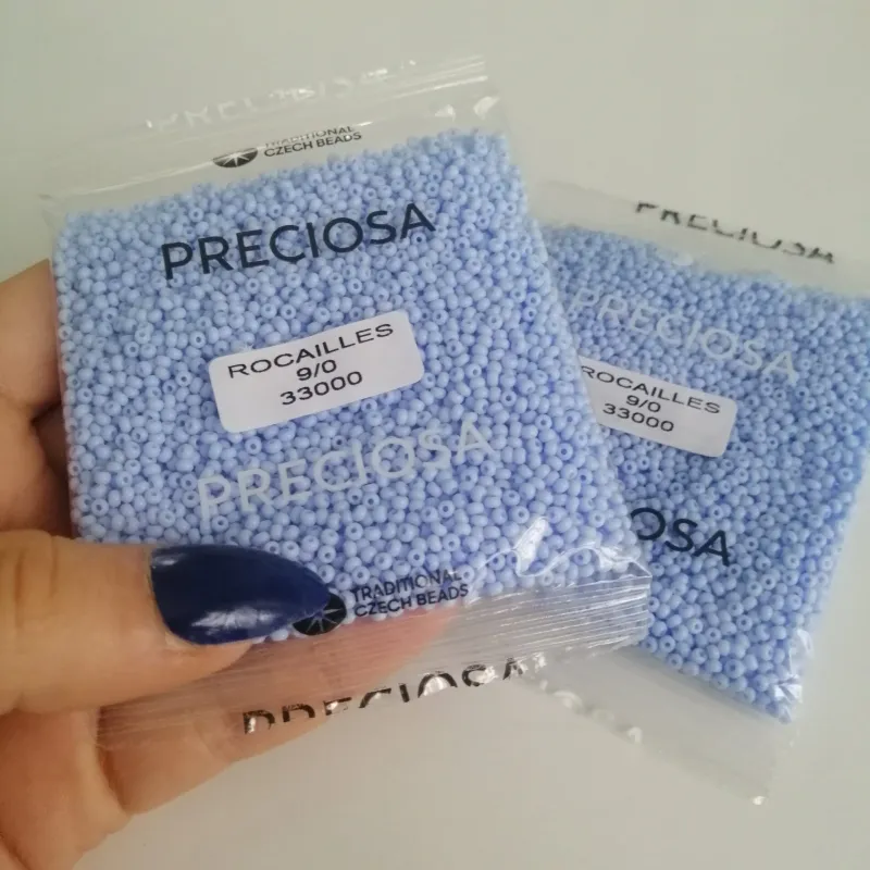 Preciosa Round Seed Beads 33000 9/0 52 gr. 1.8 Oz 3