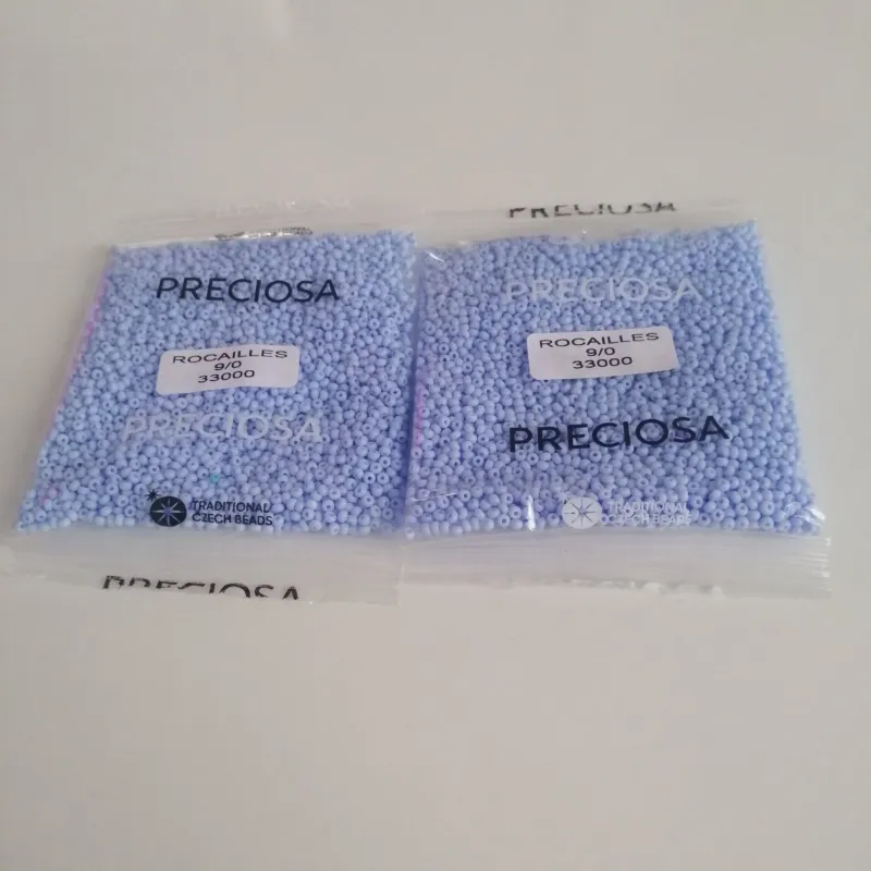 Preciosa Round Seed Beads 33000 9/0 52 gr. 1.8 Oz 4