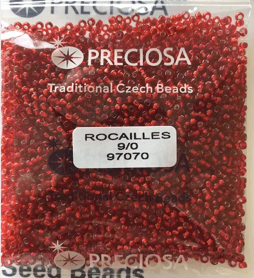Preciosa Round Seed Beads 97070 9/0 3.5 Oz 3