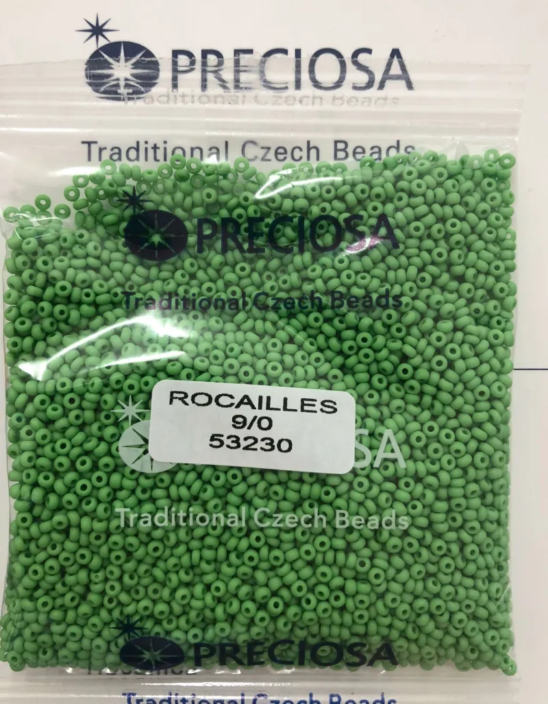 Preciosa Round Seed Beads 53230 9/0 50 gr. 1.7 Oz Matte 3